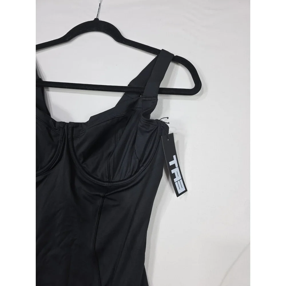 TA3 Lifty One Piece Swimsuit XL Regular Long B/C Cup Black Compression NWT